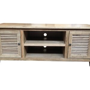 "Palm Beach" Timber TV Entertainment Unit Oak, 140cm x 50cm x 55cmH (RRP $1699)