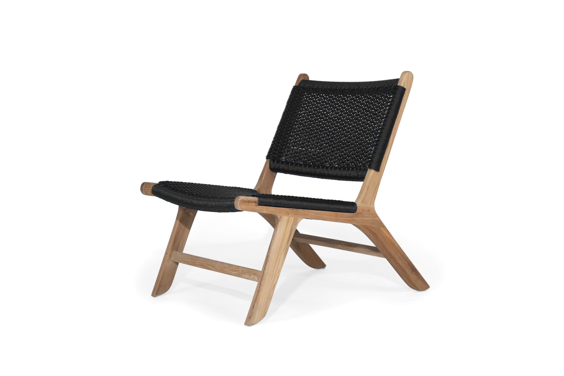 Zen Accent Chair Black (Close Weave), W 66cm x D 82cm x H 72cm - Image 9