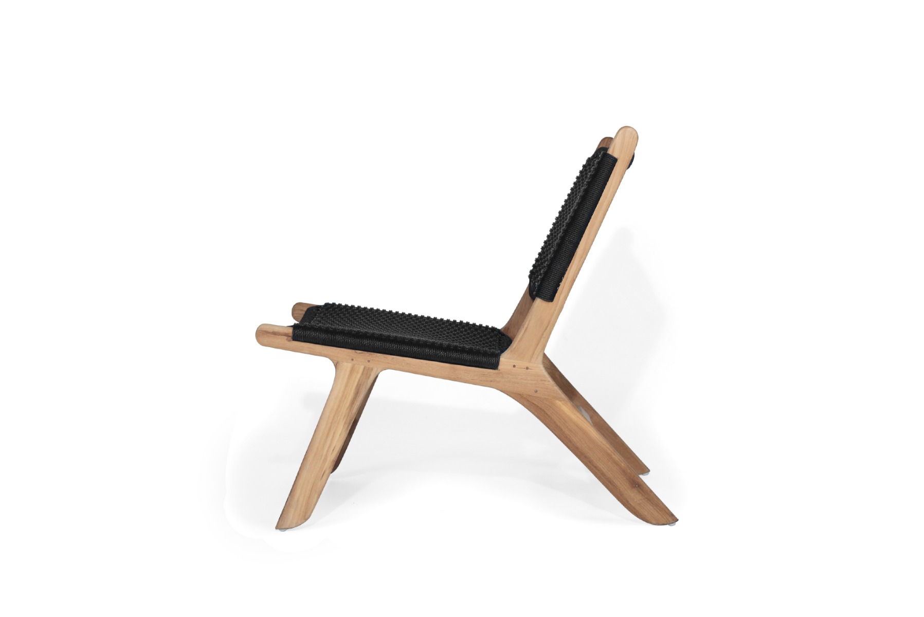 Zen Accent Chair Black (Close Weave), W 66cm x D 82cm x H 72cm - Image 7