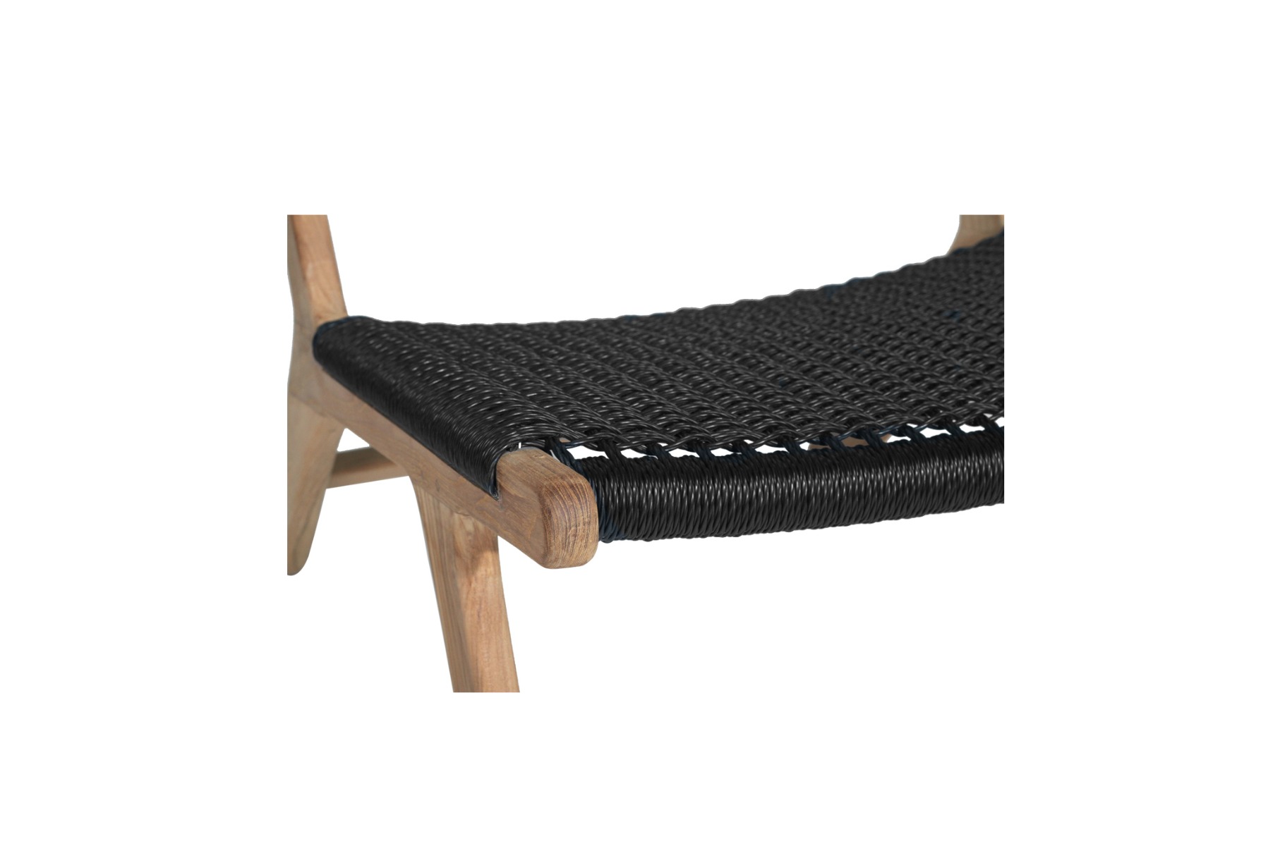 Zen Accent Chair Black (Close Weave), W 66cm x D 82cm x H 72cm - Image 4