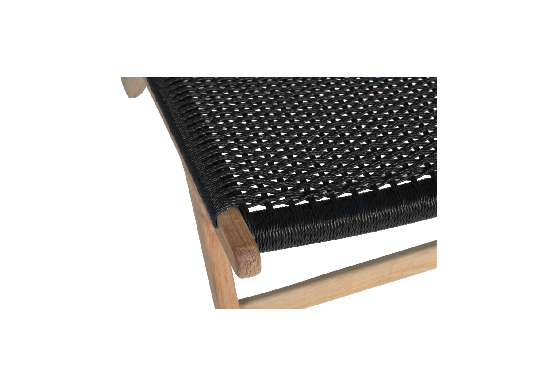 Zen Accent Chair Black (Close Weave), W 66cm x D 82cm x H 72cm - Image 2