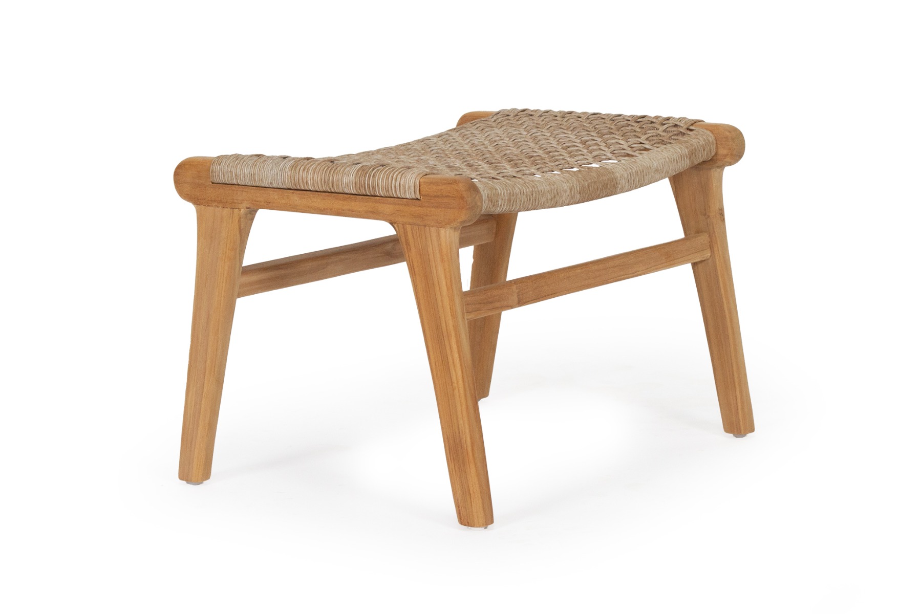 Zen Lazy Chair Ottoman Washed Grey, W 38cm x D55cm x H40cm - Image 4