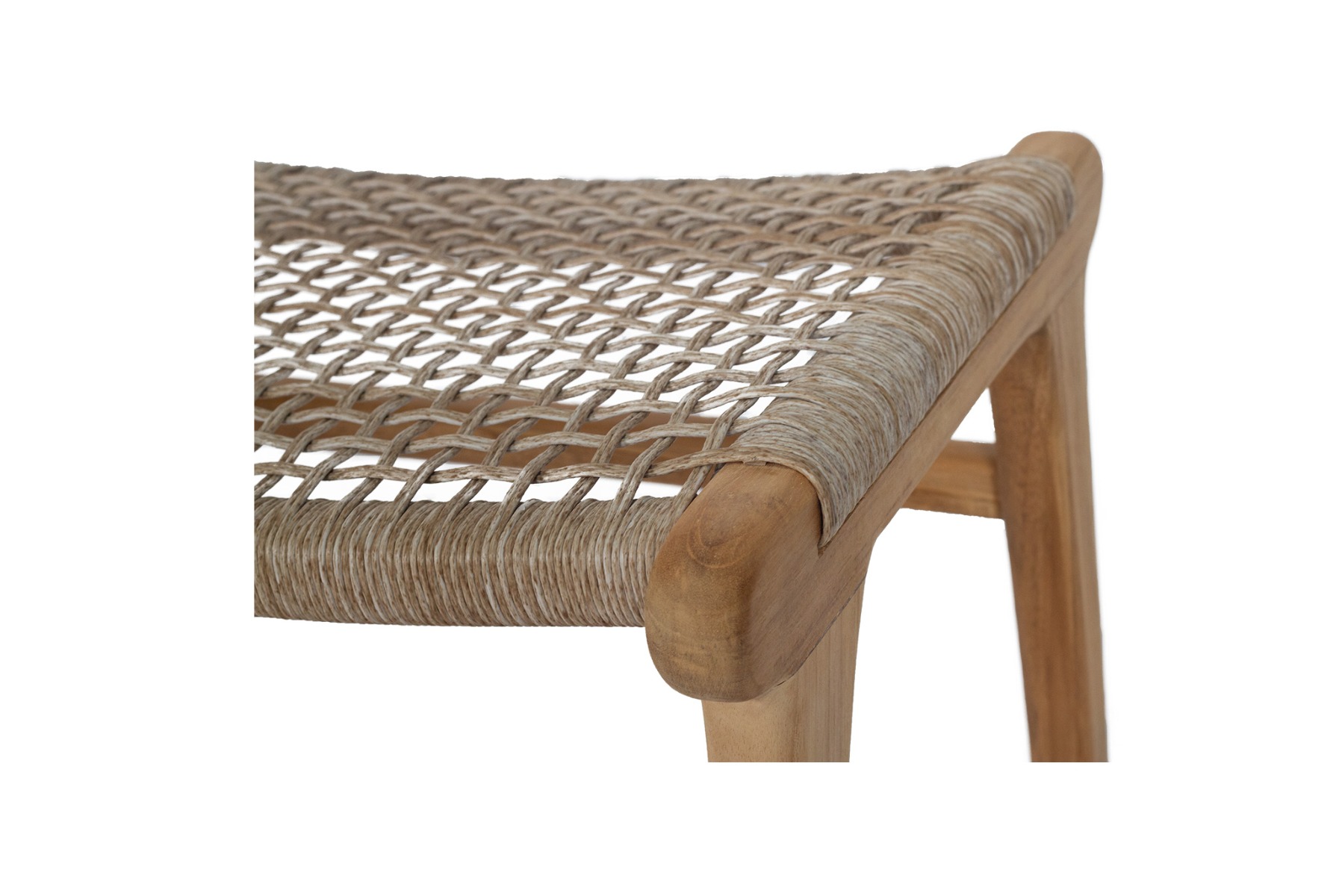 Zen Lazy Chair Ottoman Washed Grey, W 38cm x D55cm x H40cm - Image 5