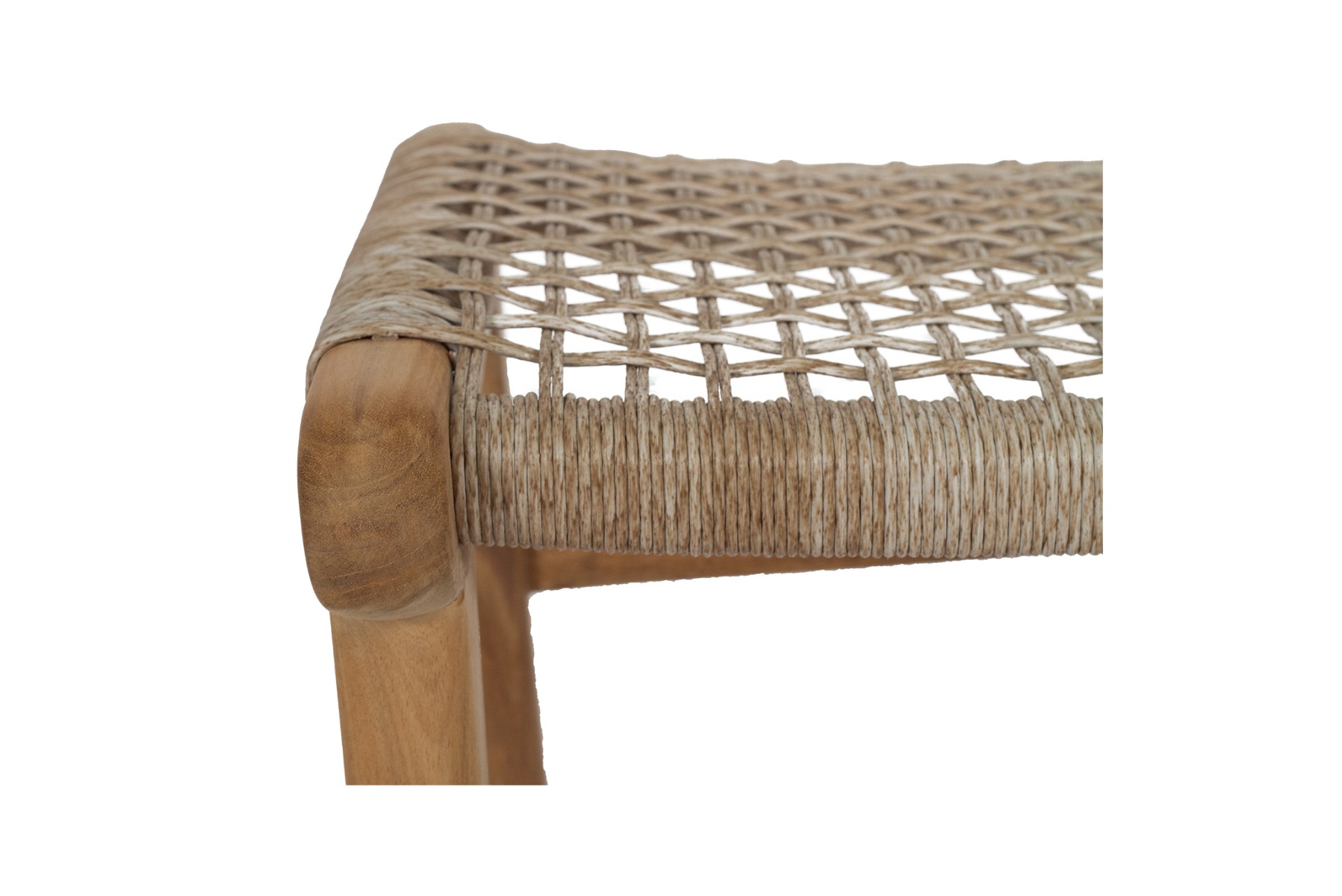 Zen Lazy Chair Ottoman Washed Grey, W 38cm x D55cm x H40cm - Image 6