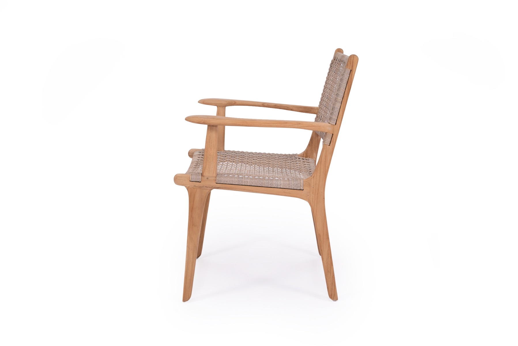 Zen Armchair Washed Grey, W 66cm x D 55cm x H 88cm - Image 8