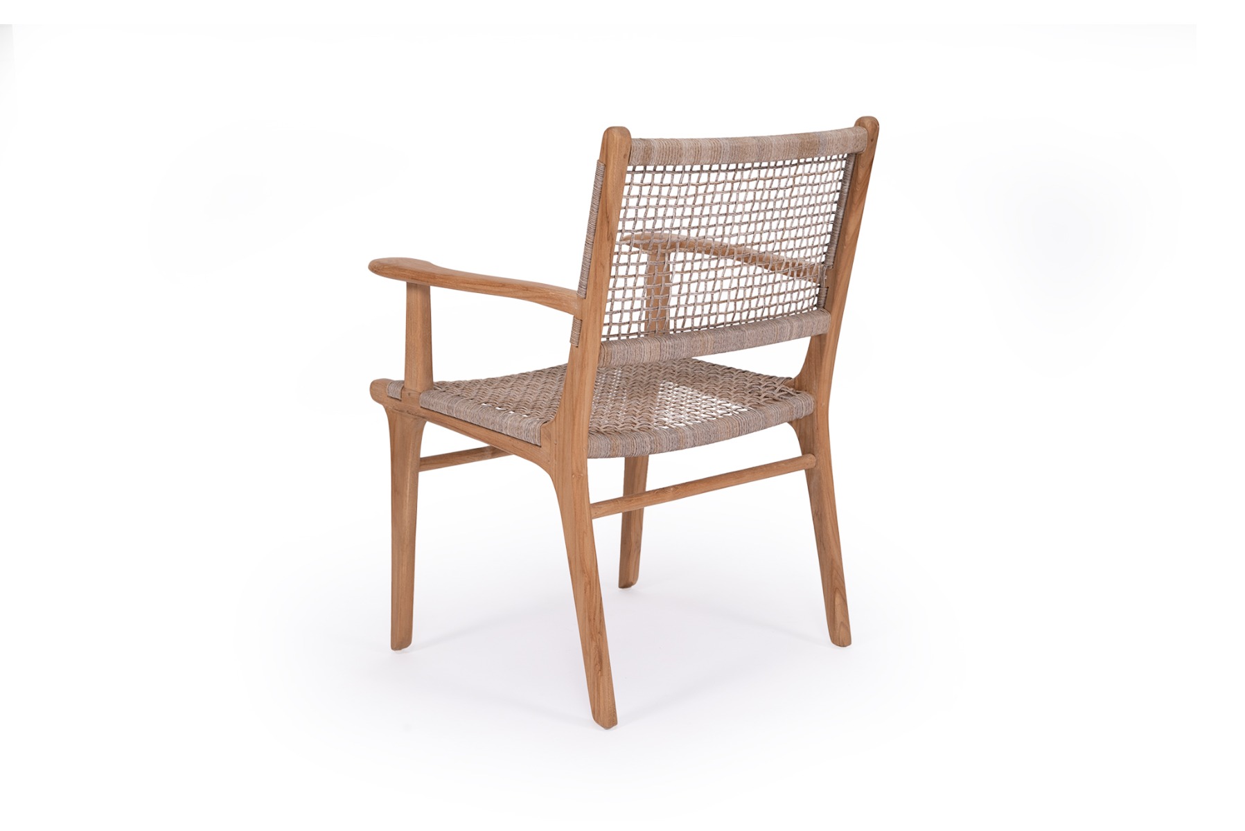 Zen Armchair Washed Grey, W 66cm x D 55cm x H 88cm - Image 7