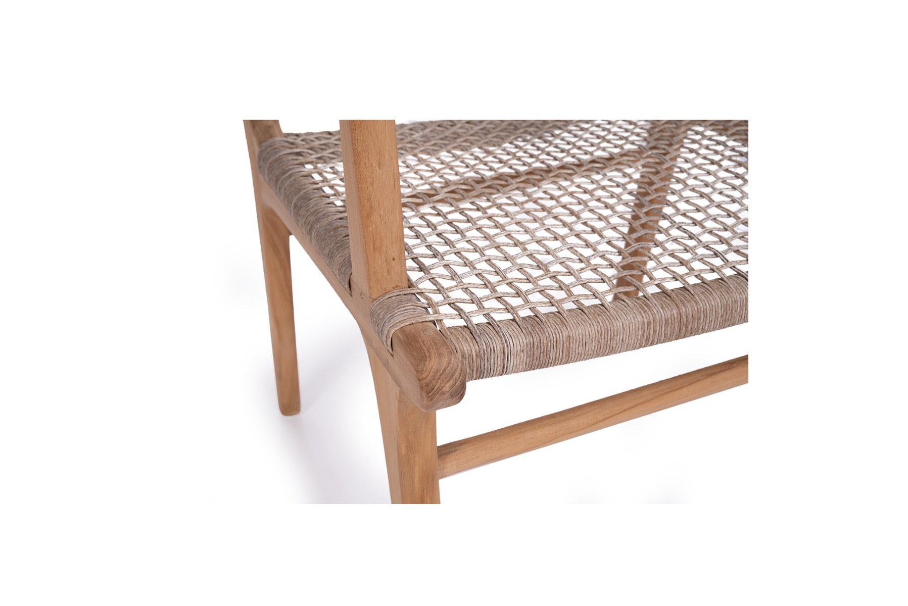 Zen Armchair Washed Grey, W 66cm x D 55cm x H 88cm - Image 4