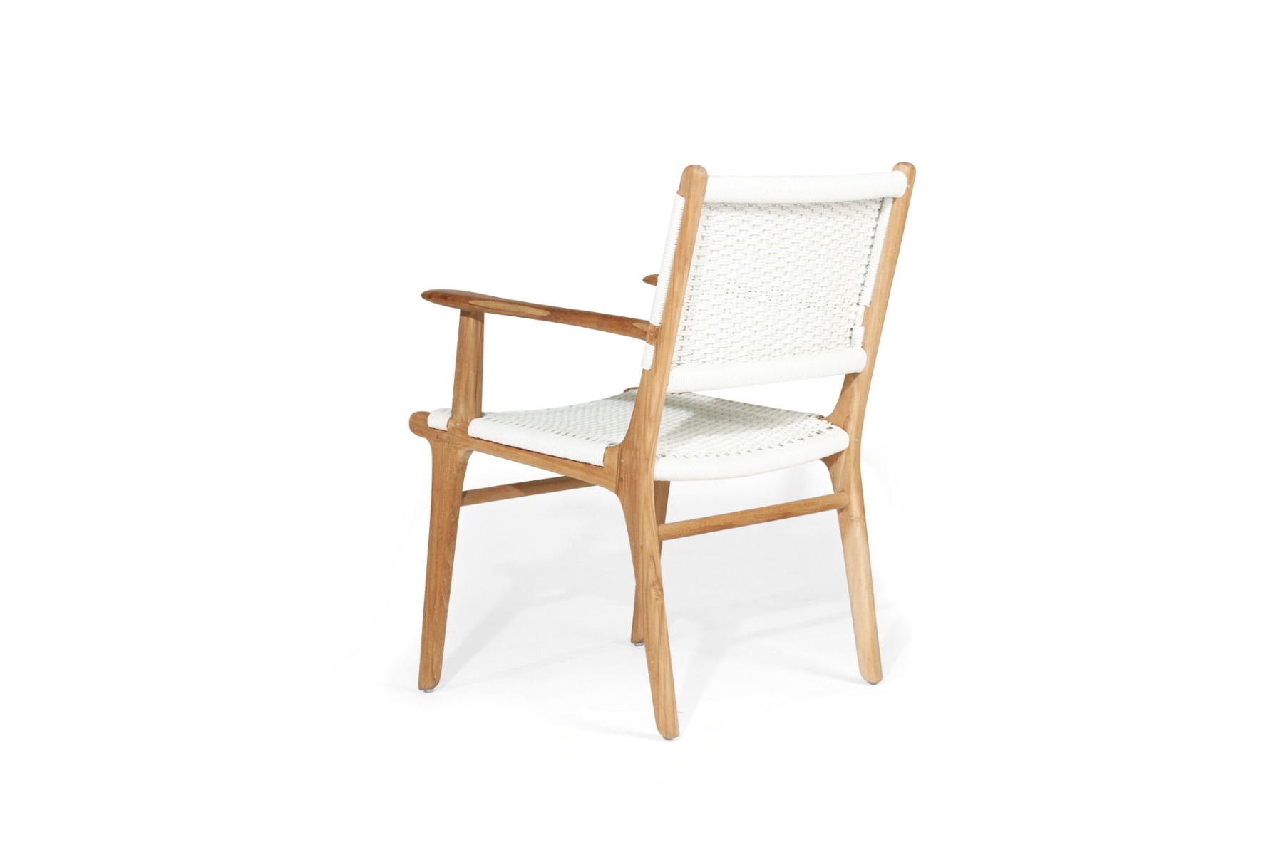 Zen Armchair White Close Weave, W 66cm x D 55cm x H 88cm - Image 5