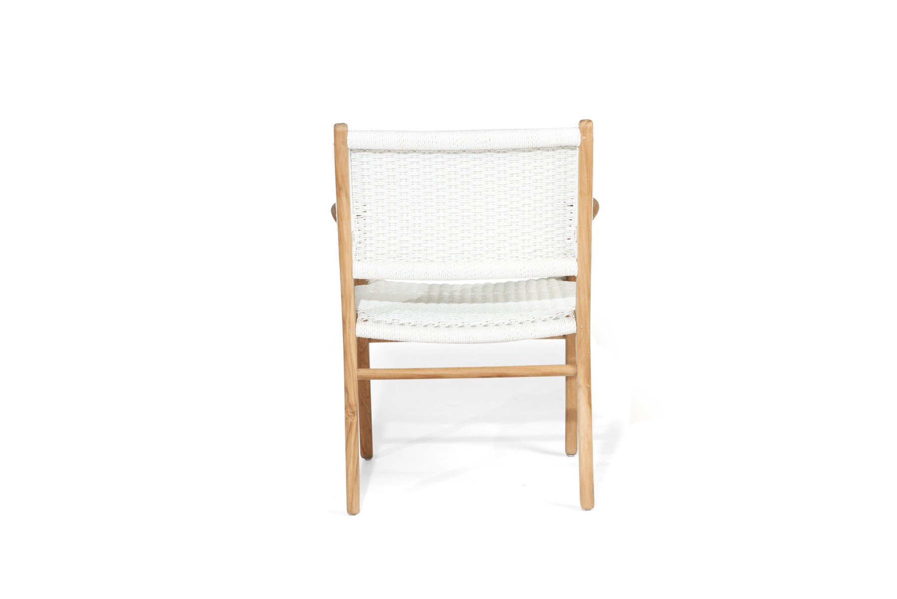 Zen Armchair White Close Weave, W 66cm x D 55cm x H 88cm - Image 4