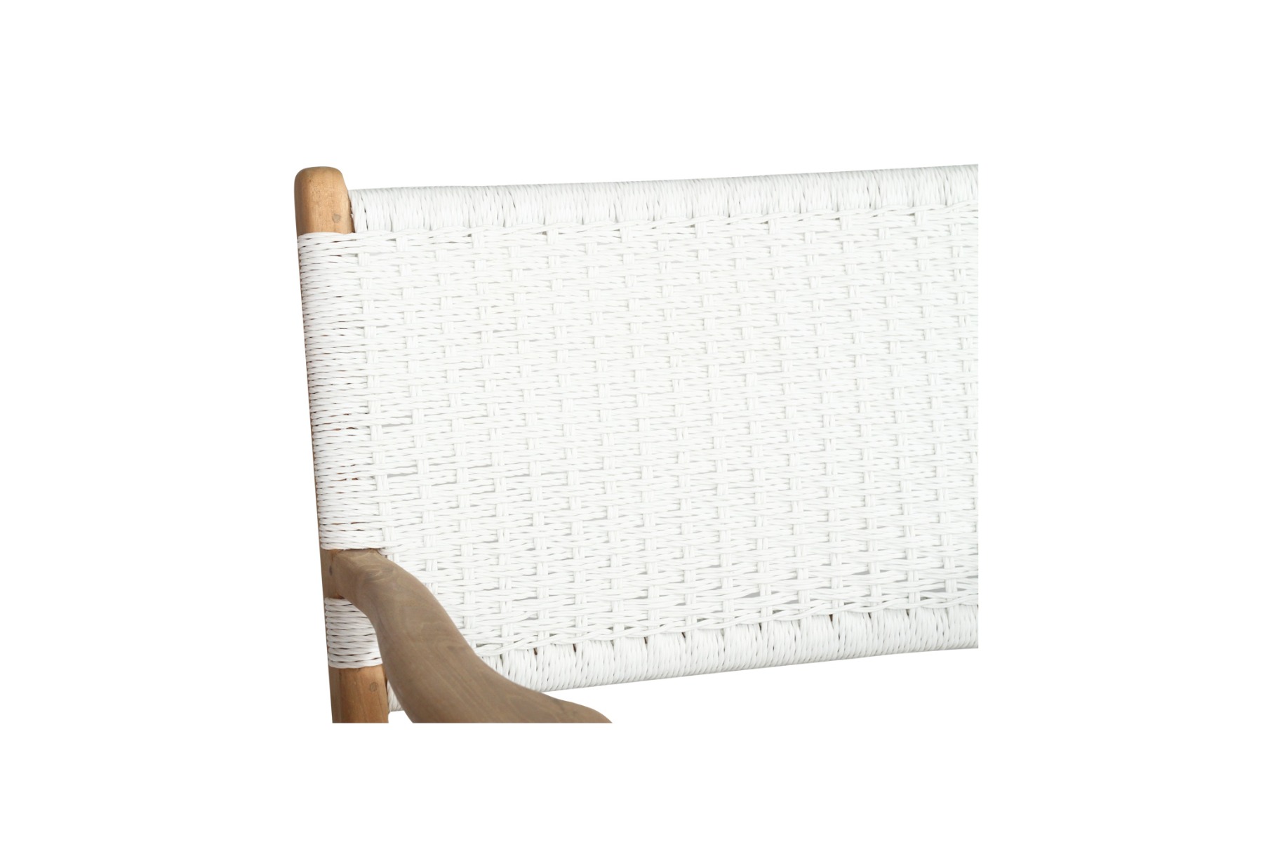 Zen Armchair White Close Weave, W 66cm x D 55cm x H 88cm - Image 2