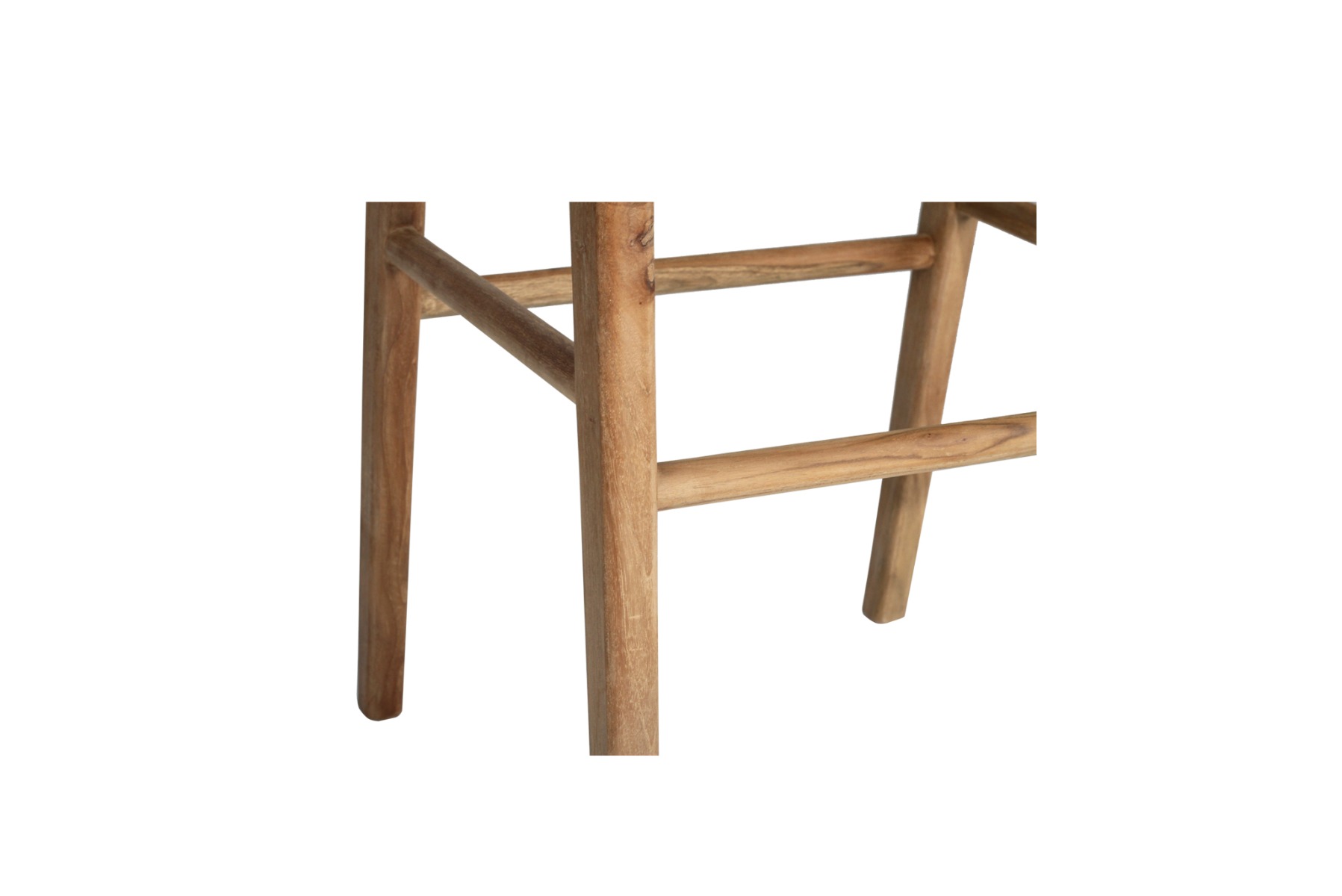 Zen Backless Bar Stool Sand Close Weave, W 45cm x D 40cm x H 78cm - Image 6