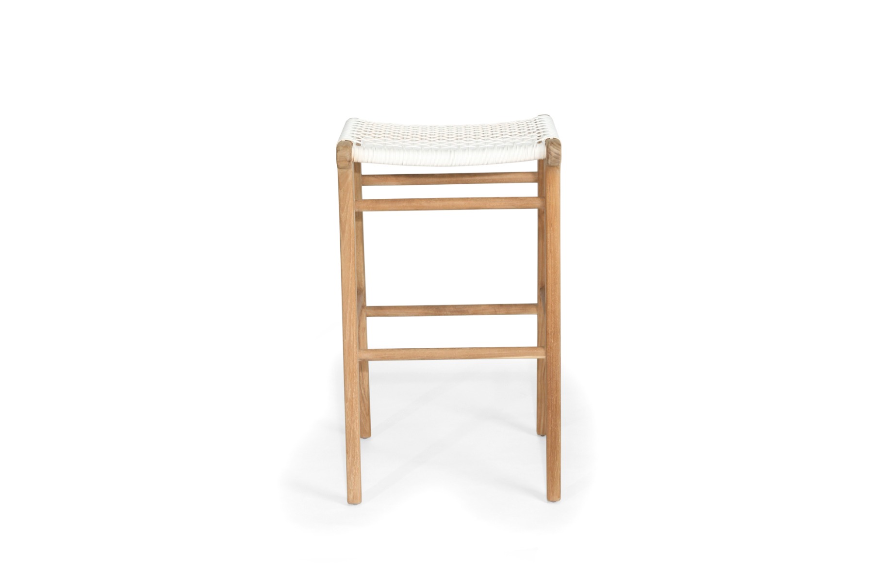 Zen Backless Bar Stool White, W 45cm x D 40cm x H 78cm - Image 2