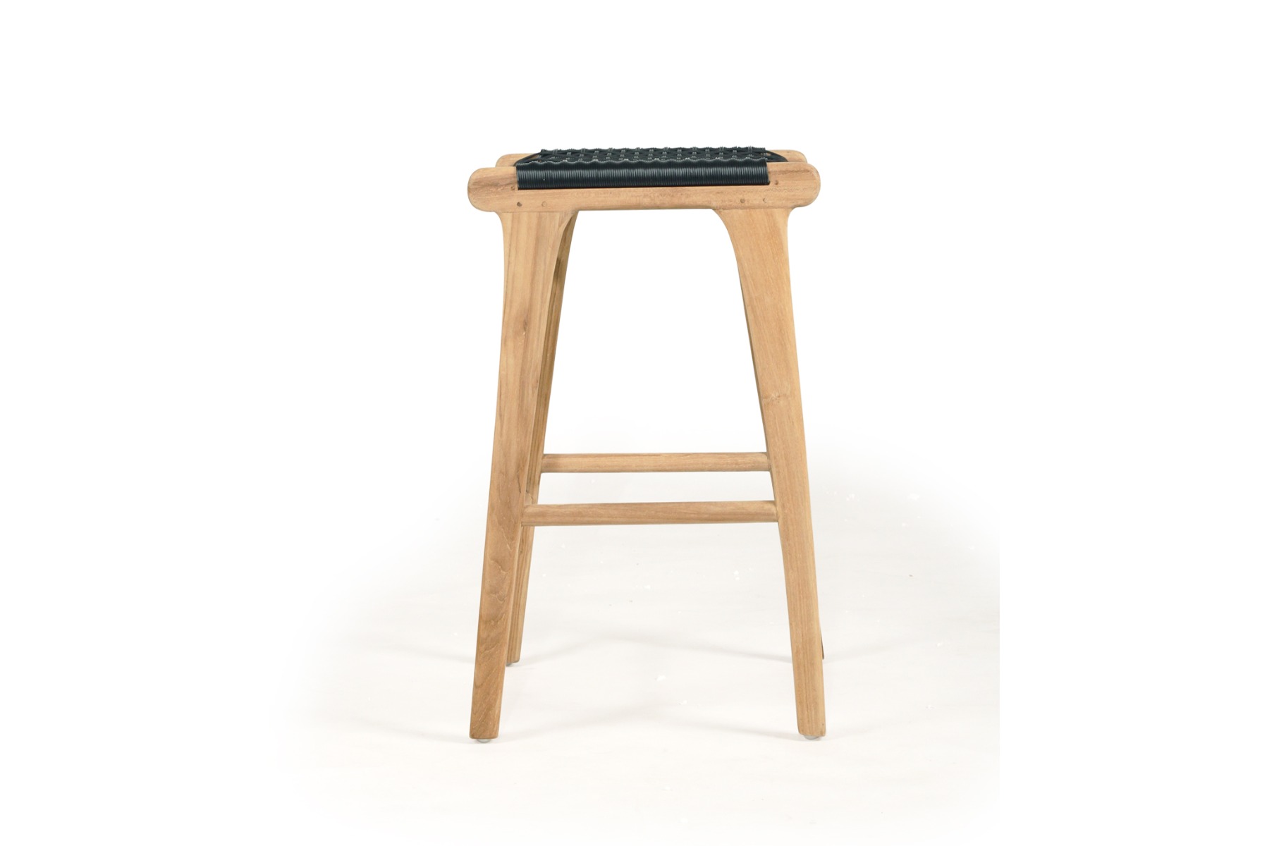 Zen Backless Counter Stool Black, W 45cm × D 40cm × H 66cm - Image 4