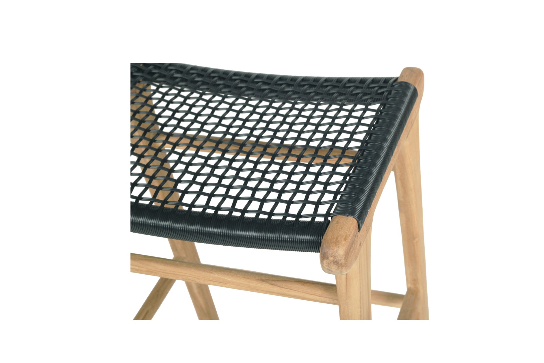 Zen Backless Counter Stool Black, W 45cm × D 40cm × H 66cm - Image 5