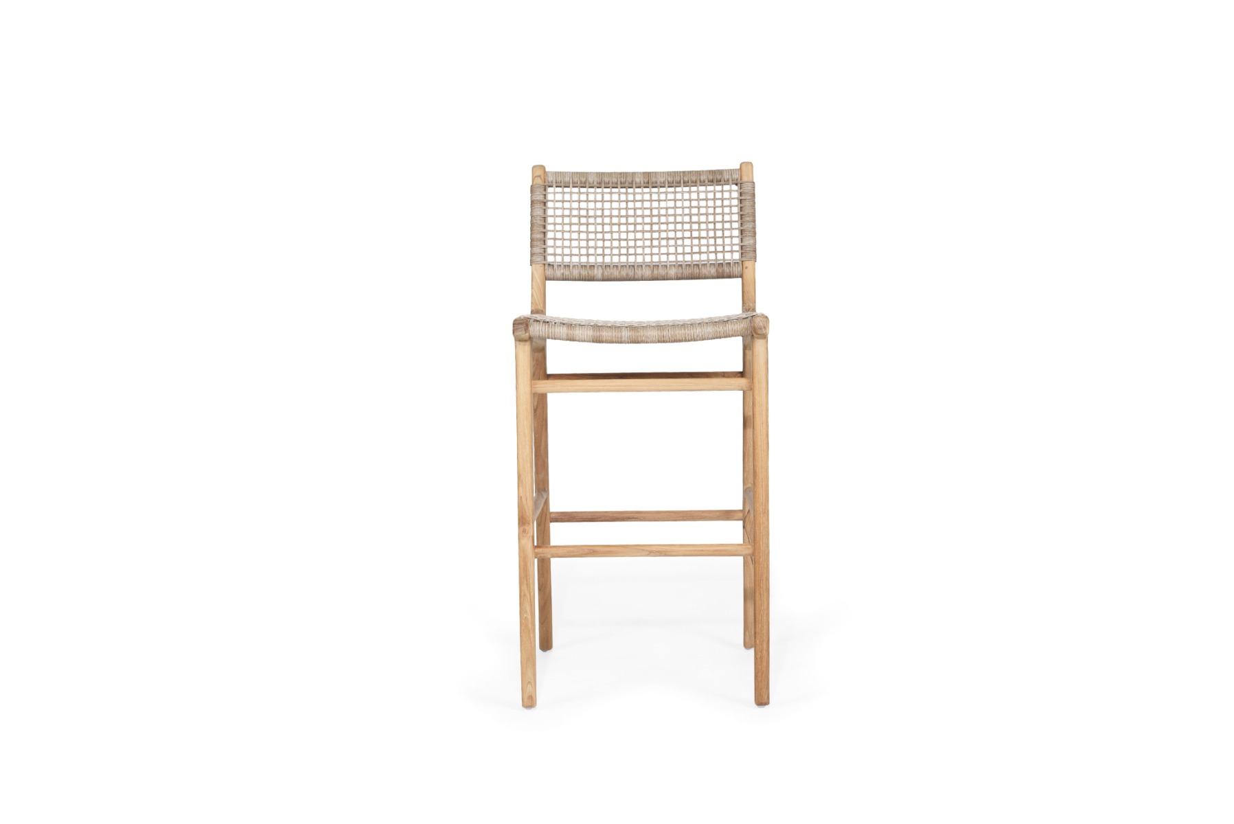 Zen Bar Stool Washed Grey, W 45cm×D 40cm × H 110cm - Image 9