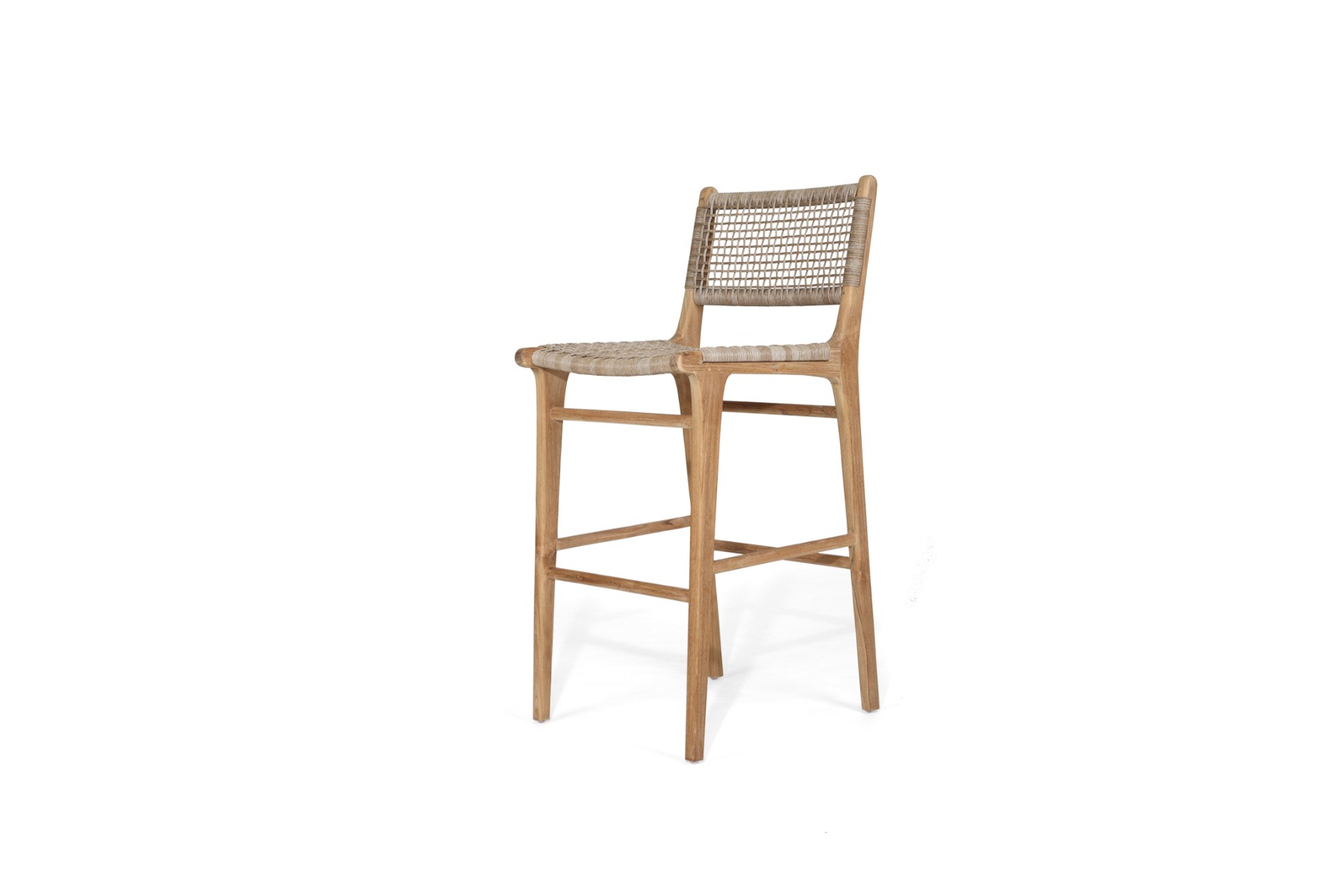 Zen Bar Stool Washed Grey, W 45cm×D 40cm × H 110cm - Image 10
