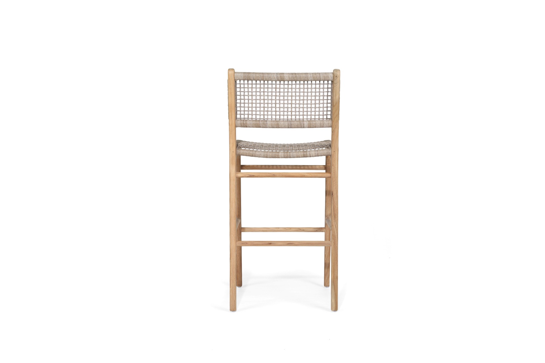 Zen Bar Stool Washed Grey, W 45cm×D 40cm × H 110cm - Image 6