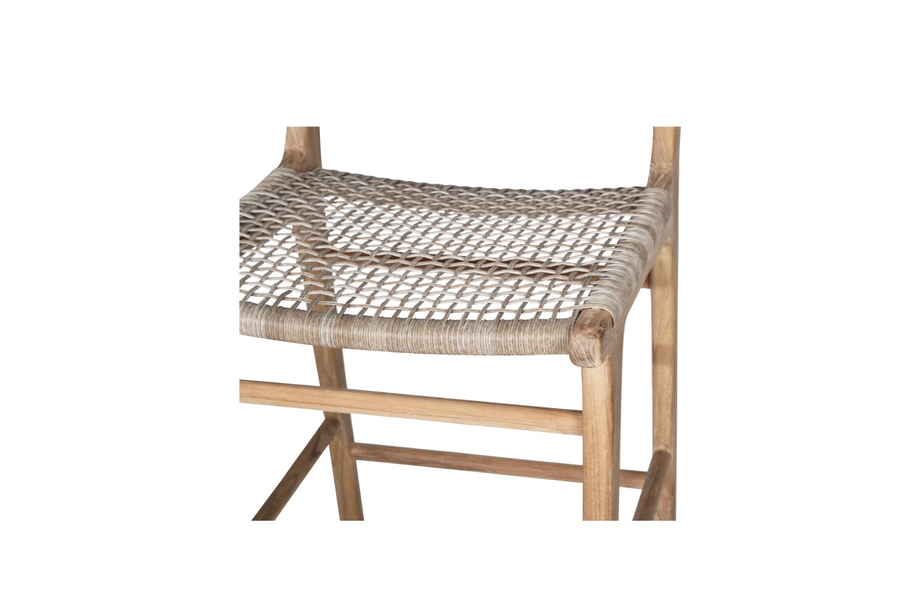 Zen Bar Stool Washed Grey, W 45cm×D 40cm × H 110cm - Image 5