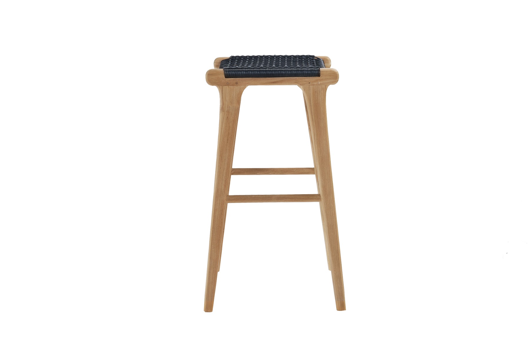 Zen Backless Bar Stool Black, W 45cm x D 40cm x H 78cm - Image 3