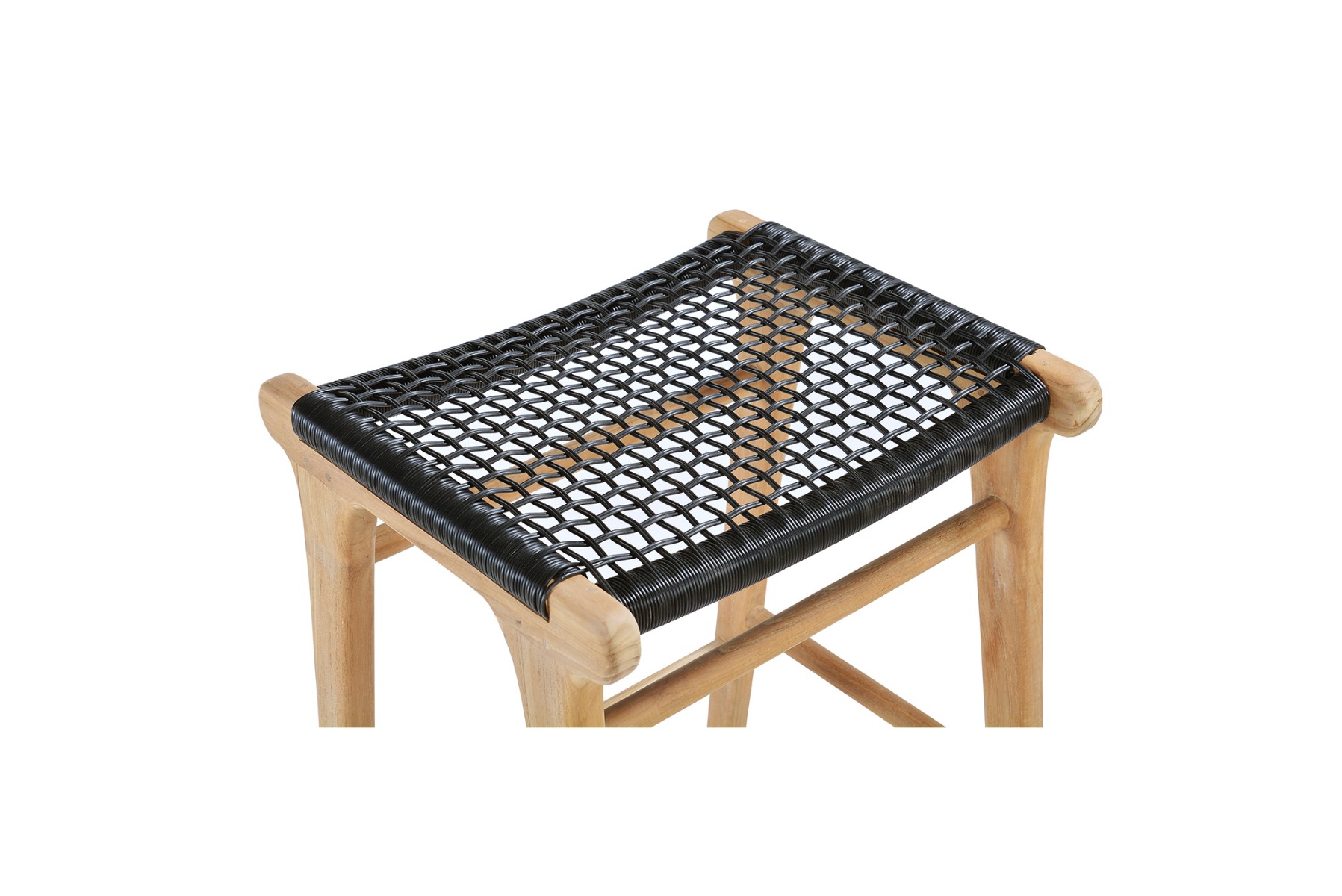 Zen Backless Bar Stool Black, W 45cm x D 40cm x H 78cm - Image 2