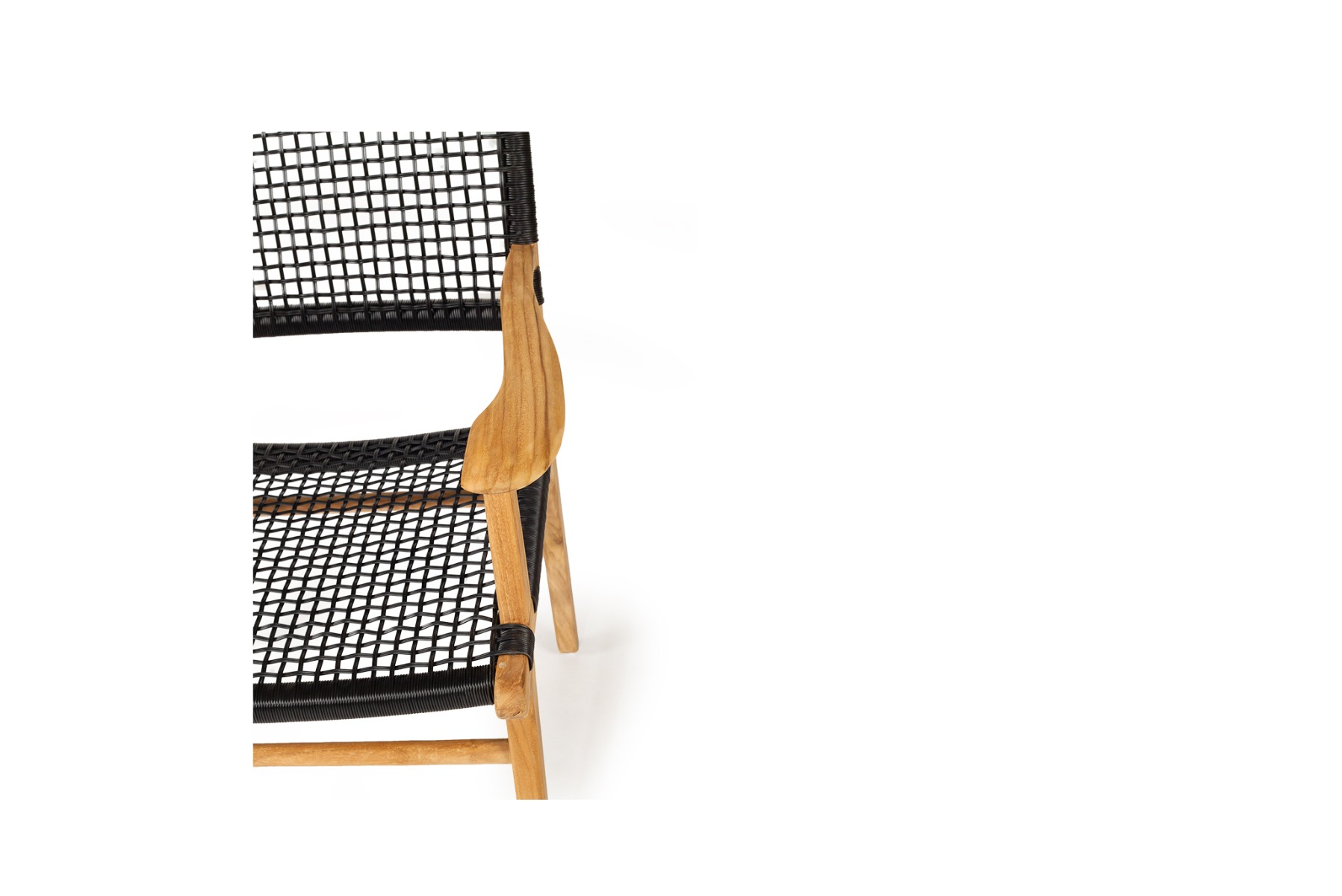 Zen Armchair Black, W 66cm × D 55cm × H 88cm - Image 3