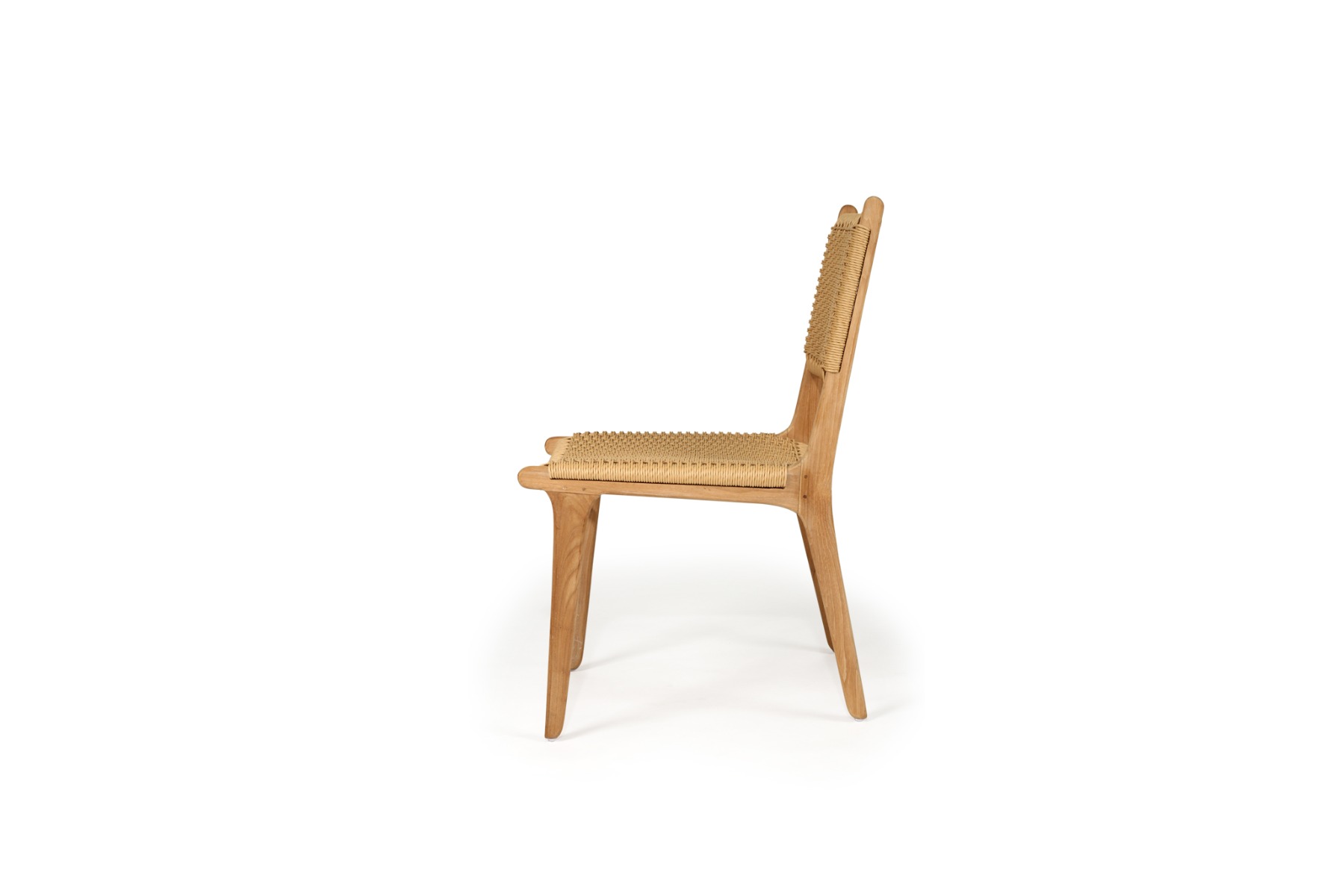 Zen Dining Chair Sand (Close Weave), Width 49cm x Depth 56cm x height 87cm - Image 4