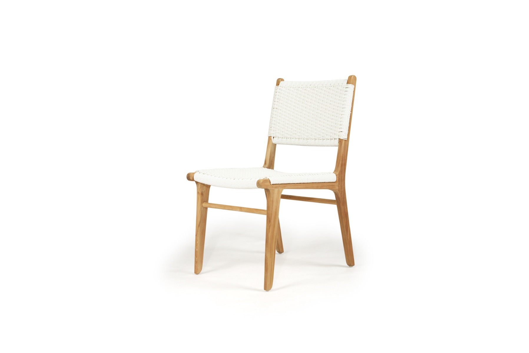Zen Dining Chair White (Close Weave), Width 49cm x Depth 56cm x Height 87cm - Image 8