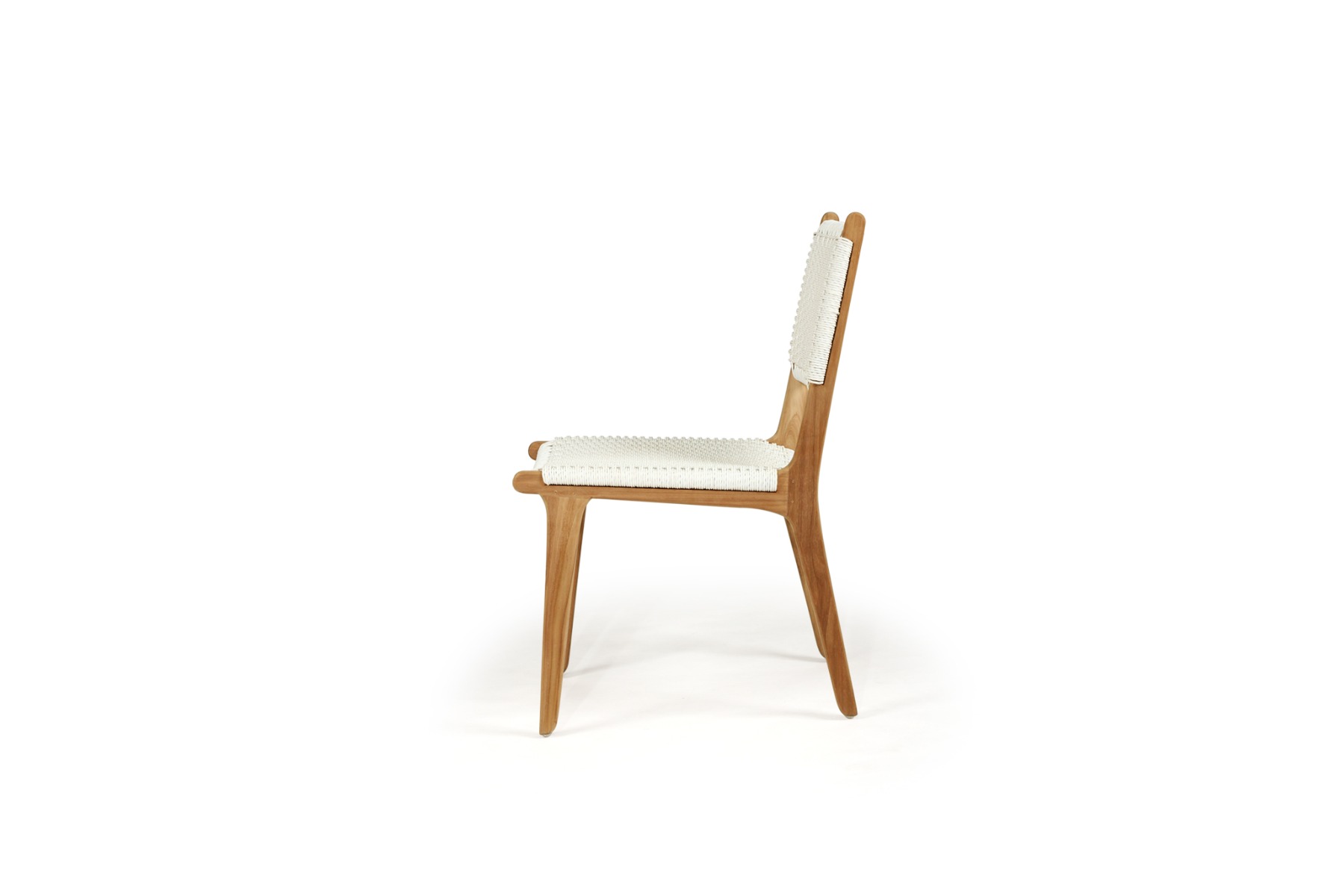 Zen Dining Chair White (Close Weave), Width 49cm x Depth 56cm x Height 87cm - Image 9