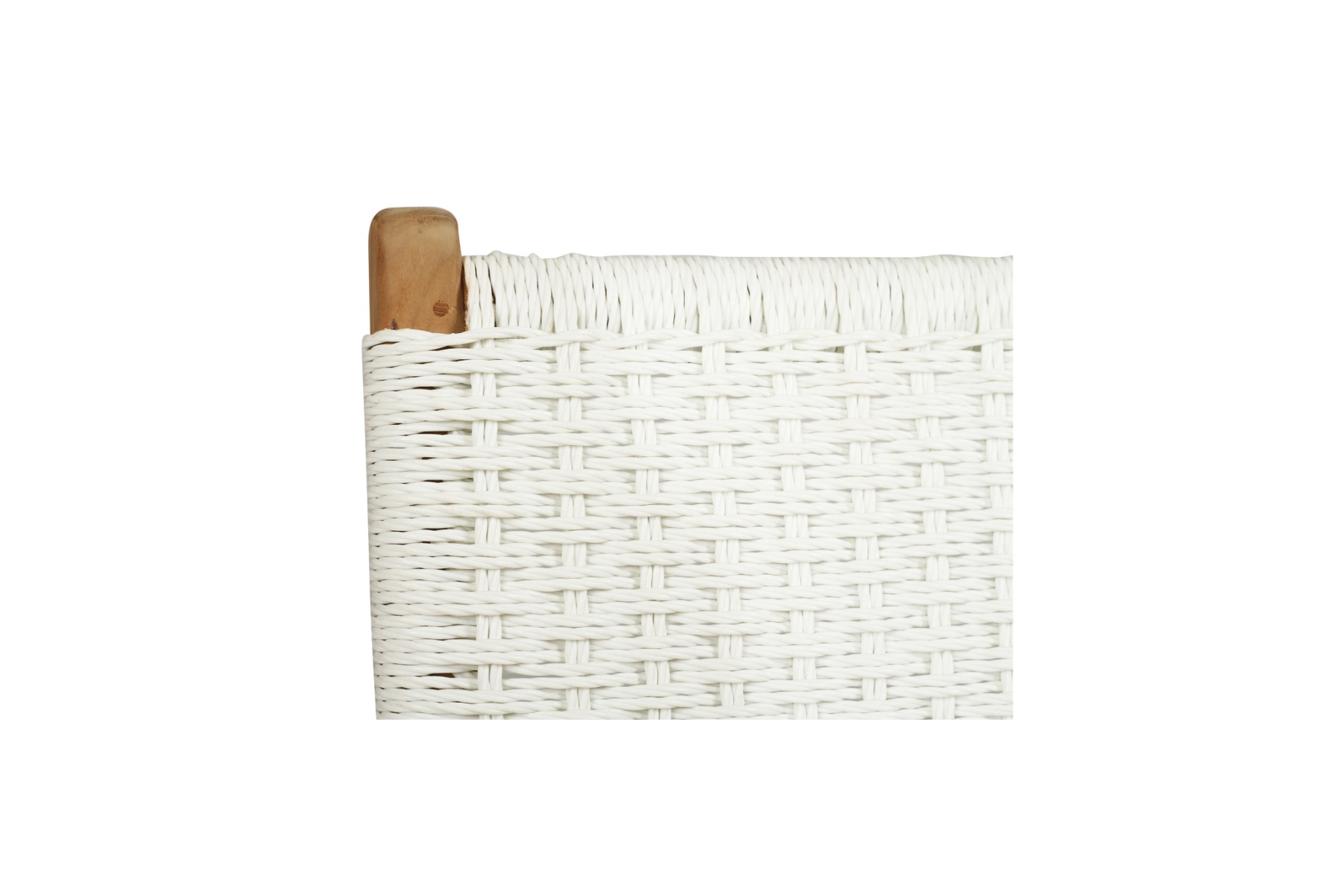 Zen Dining Chair White (Close Weave), Width 49cm x Depth 56cm x Height 87cm - Image 13