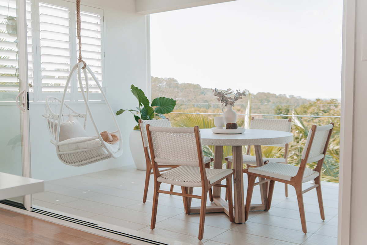 Zen Dining Chair White (Close Weave), Width 49cm x Depth 56cm x Height 87cm - Image 15