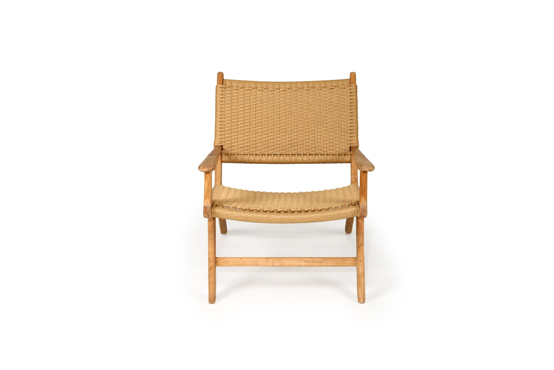 Zen Accent Arm Chair Sand (Close Weave), W 66cm × D 82cm × H 72cm - Image 5