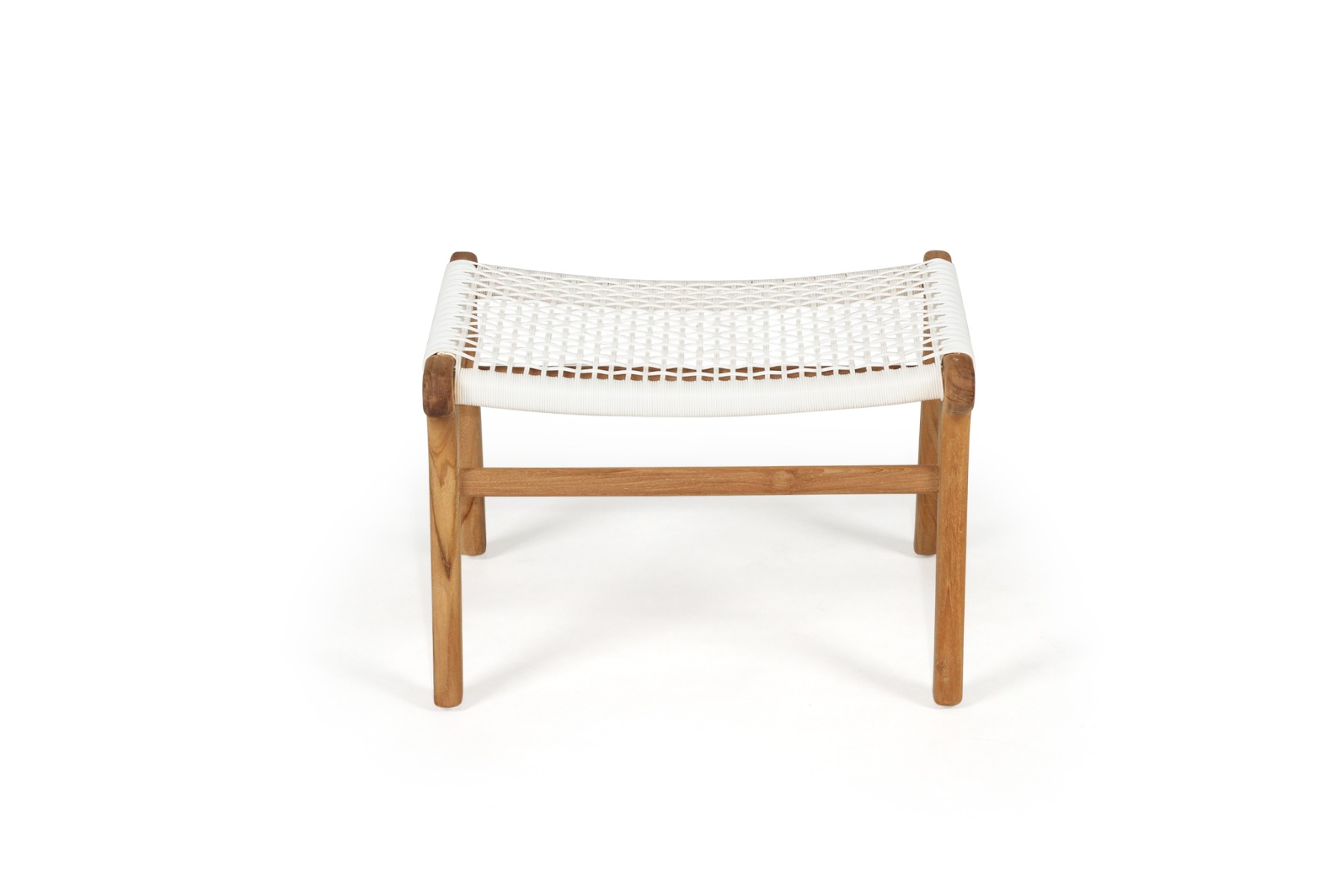 Zen Lazy Chair Ottoman White, W38cm x D55cm x H40cm - Image 5