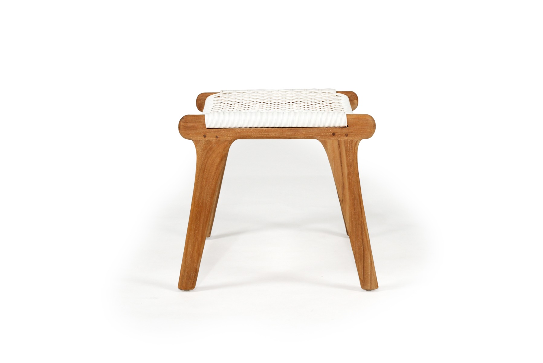 Zen Lazy Chair Ottoman White, W38cm x D55cm x H40cm - Image 6