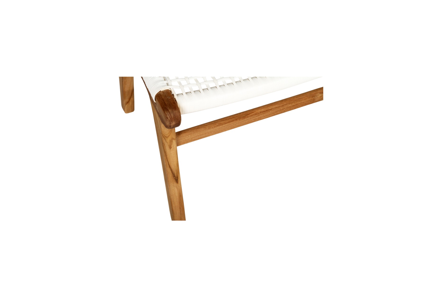 Zen Lazy Chair Ottoman White, W38cm x D55cm x H40cm - Image 7