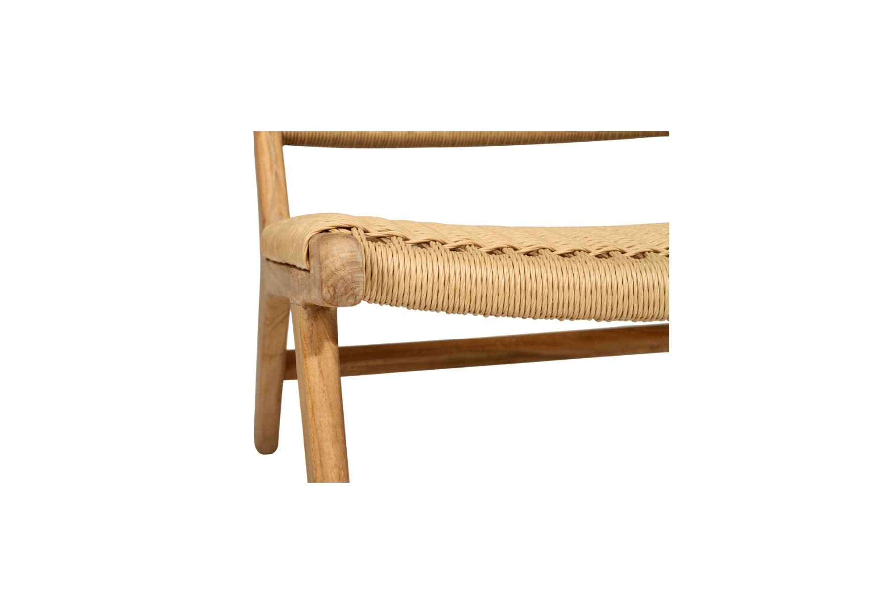 Zen Accent Chair Sand (Close Weave), W 66cm x D 82cm x H 72cm - Image 2