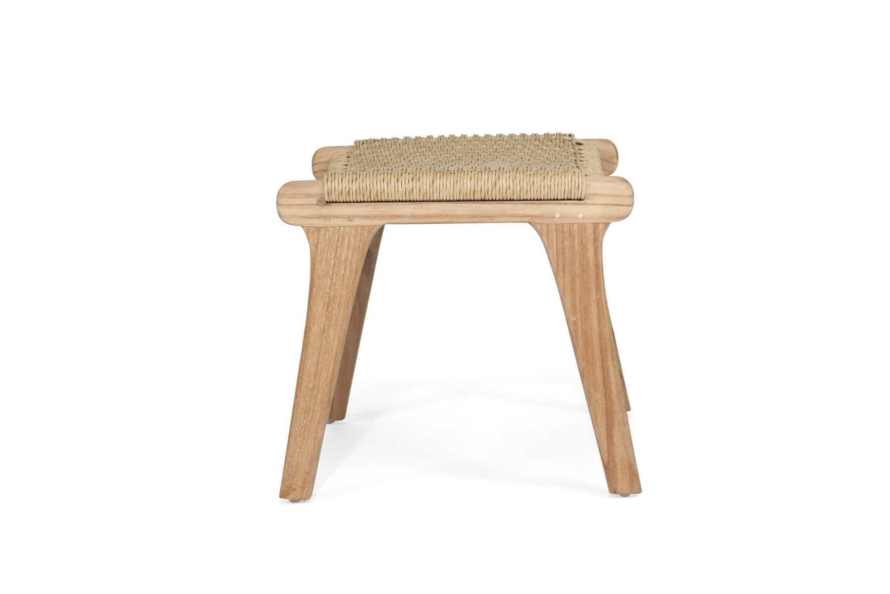 Zen Lazy Chair Ottoman Sand (Close Weave), W 38cm x D 55cm x H 40cm - Image 4