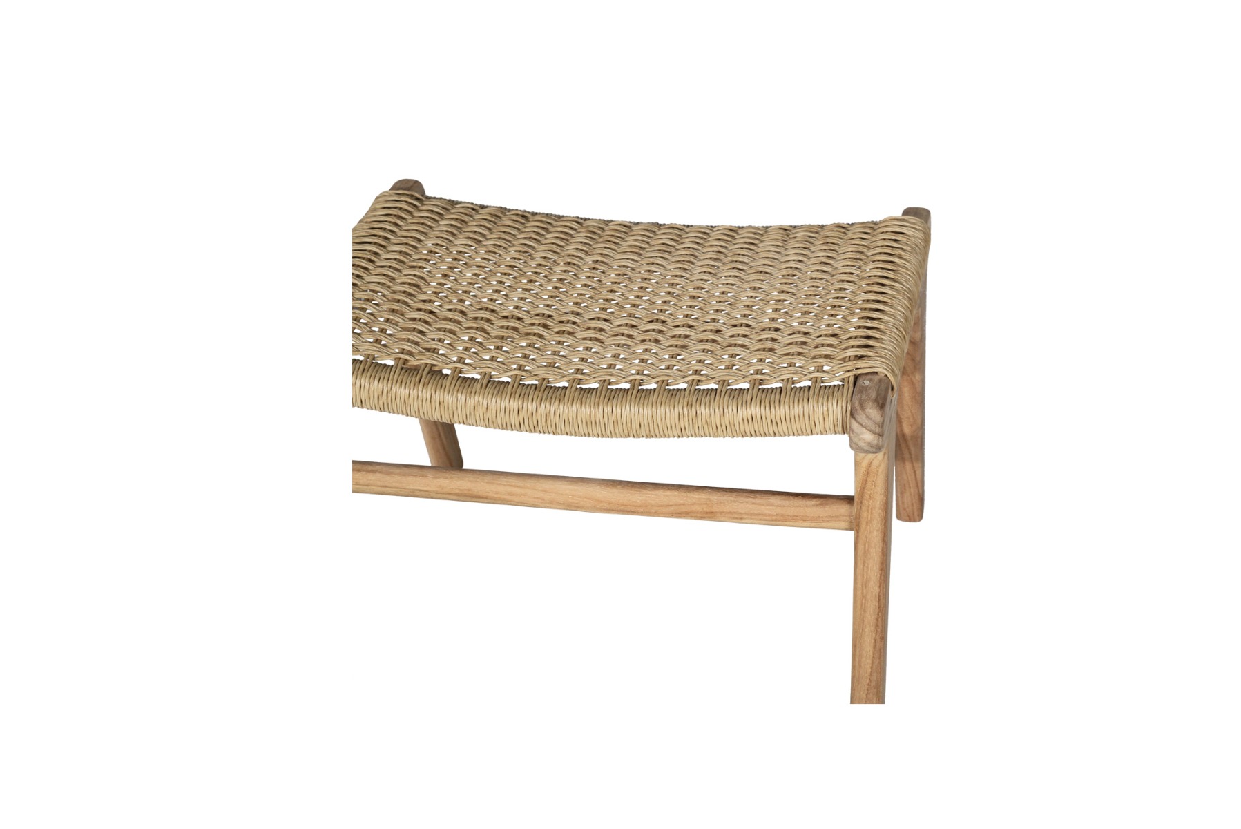 Zen Lazy Chair Ottoman Sand (Close Weave), W 38cm x D 55cm x H 40cm - Image 3