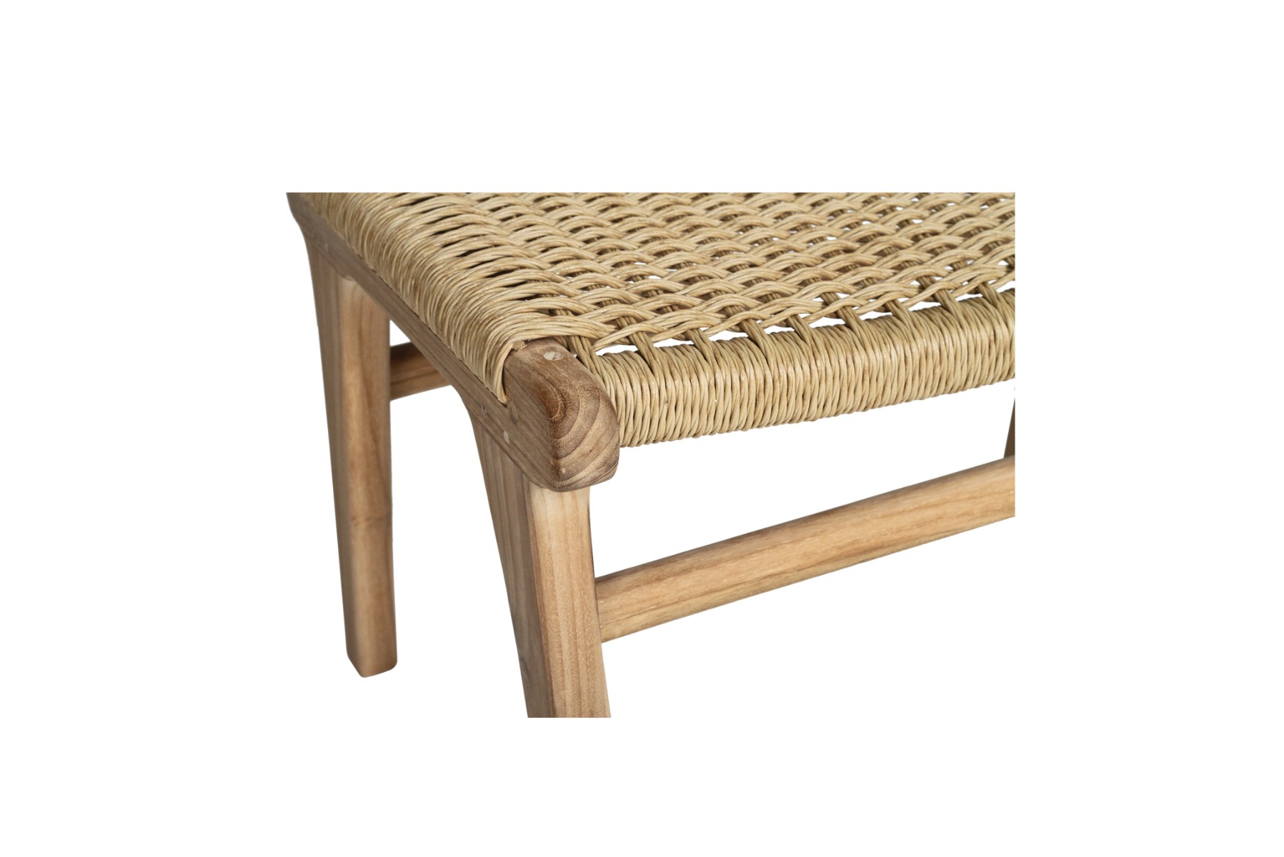 Zen Lazy Chair Ottoman Sand (Close Weave), W 38cm x D 55cm x H 40cm - Image 2