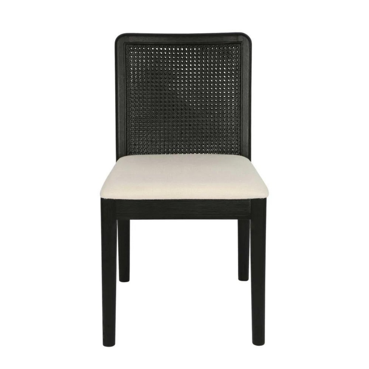 Montrose Dining Chair Black, W 58cm D 47cm H 83.5cm (RRP $599) - Image 2